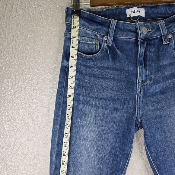 Pistola Arielle Revolve Womens Mid Rise Medium Wash Stretchy Skinny Jeans 26 - Picture 11 of 15